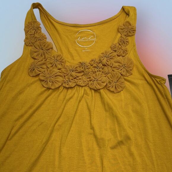 INC Women’s Medium Solid Gold Lightweight Dress - Picture 2 of 3